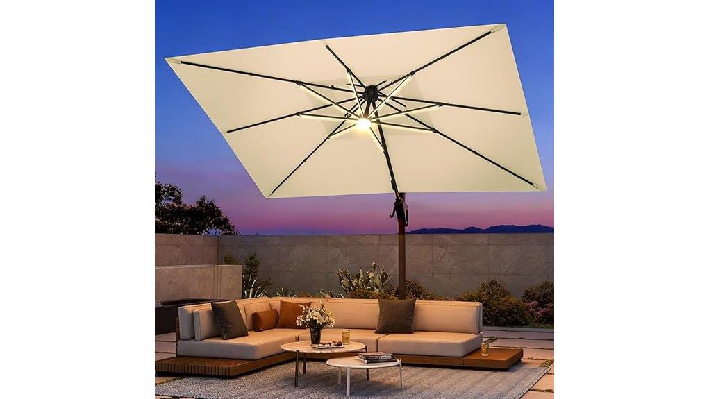 large offset patio umbrella
