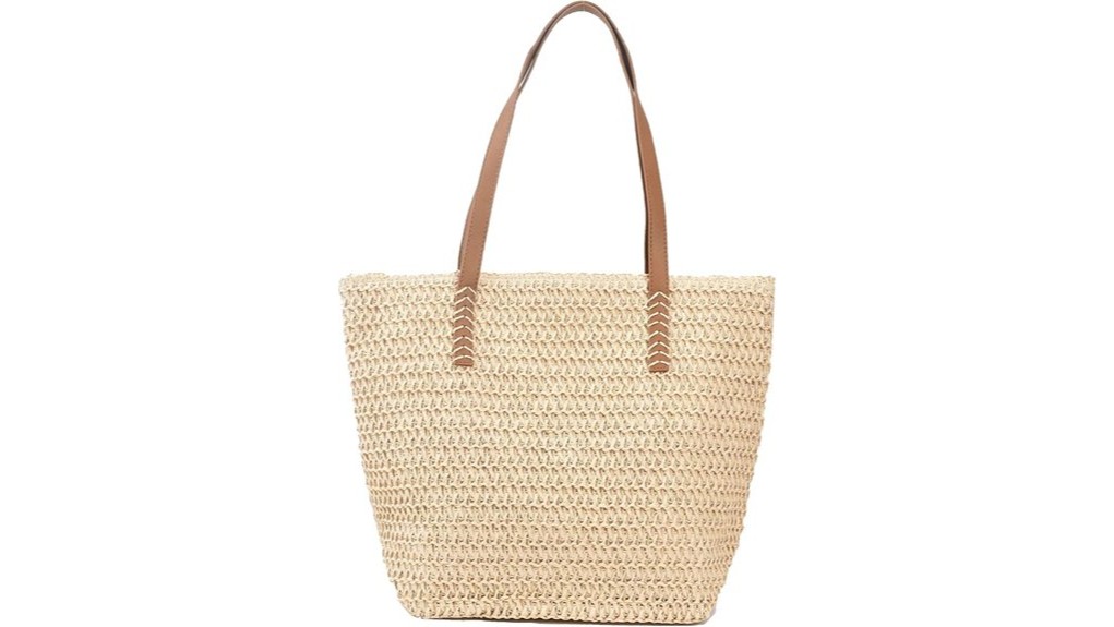 large straw beach tote