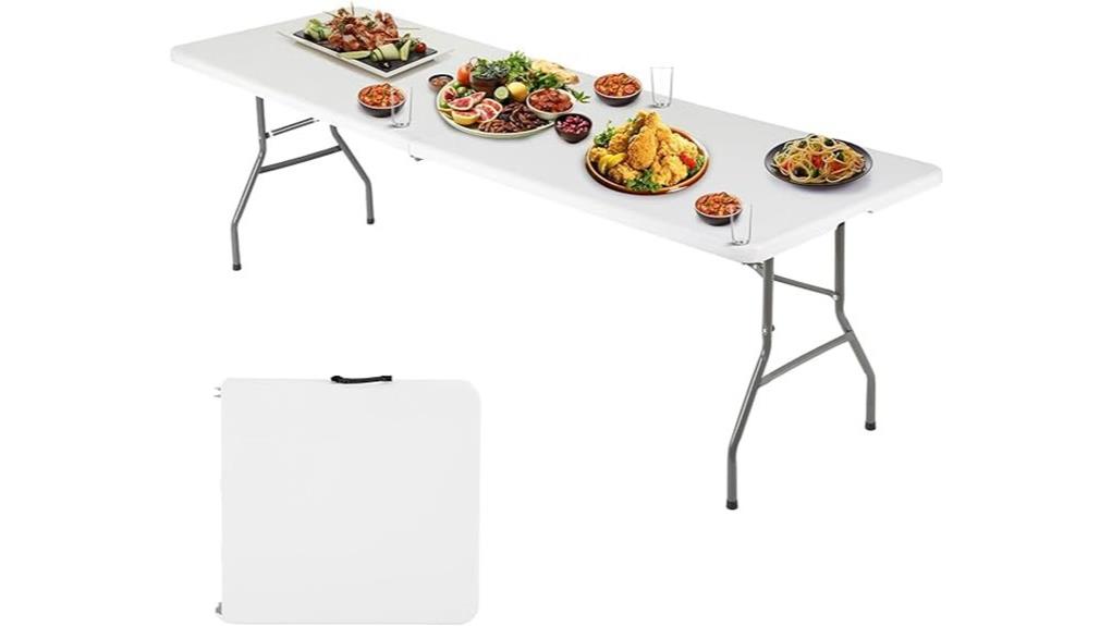 lightweight portable folding table