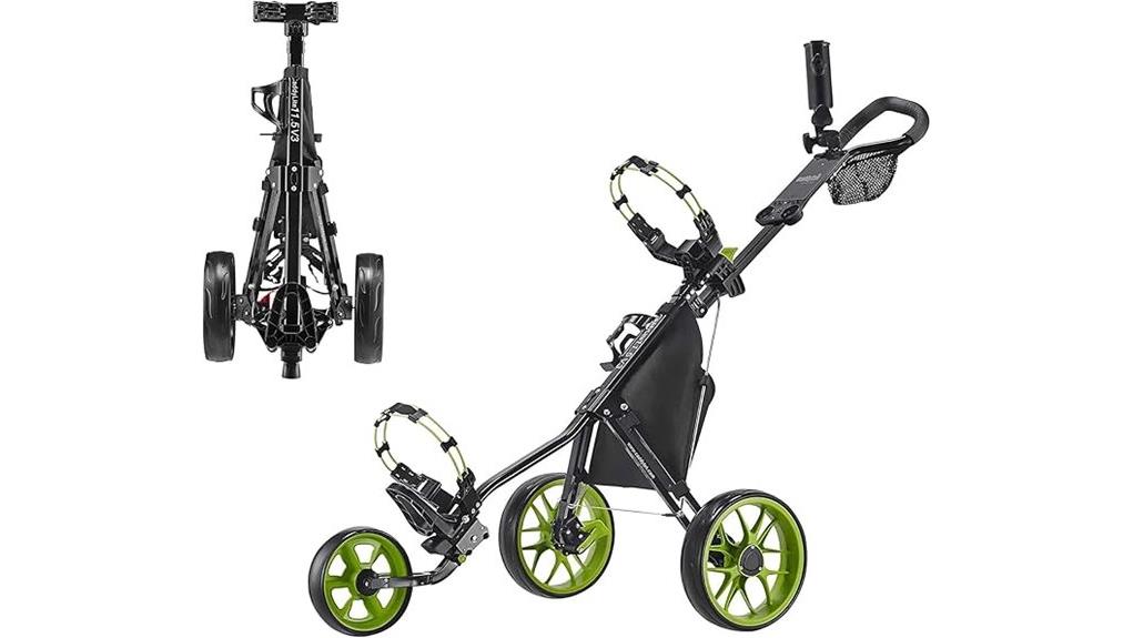 lightweight retractable golf pushcart