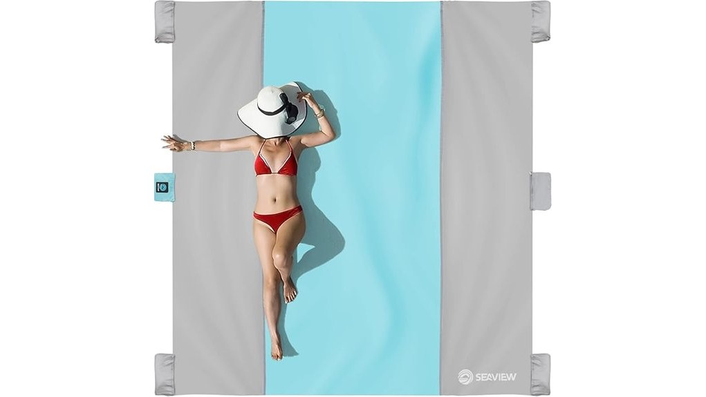 lightweight sandproof beach blanket