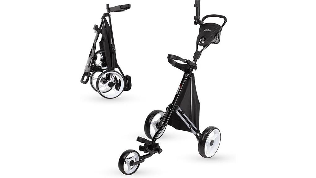 lightweight three wheel golf cart