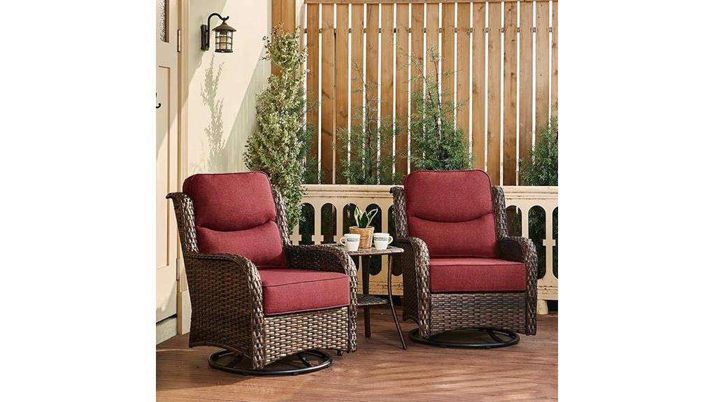 luxury outdoor swivel rocker chairs