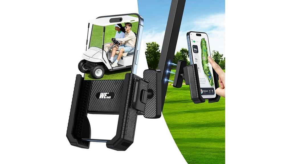 magnetic golf cart phone holder