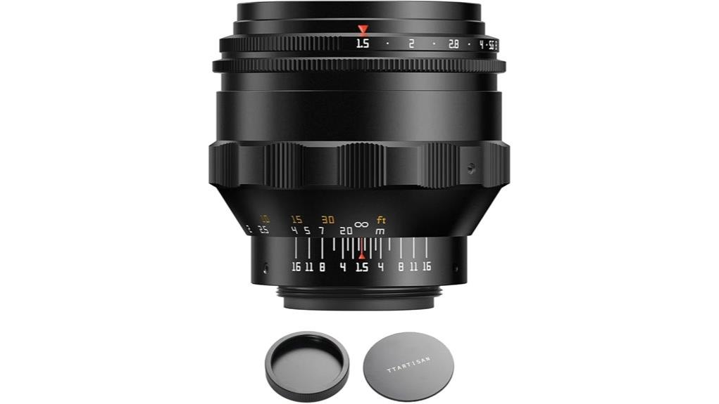 manual fast 75mm portrait lens