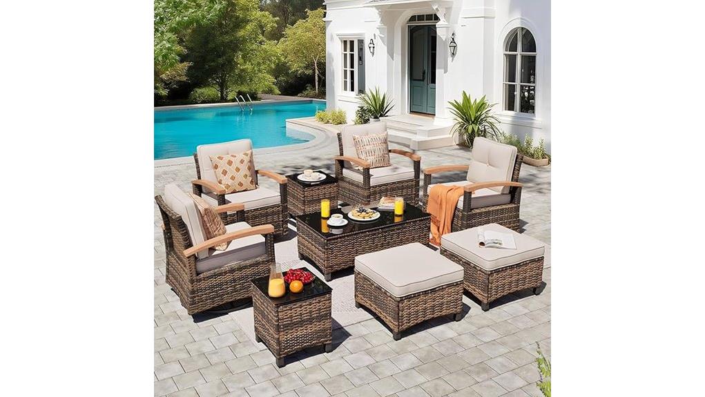 meissalivve nine piece patio set