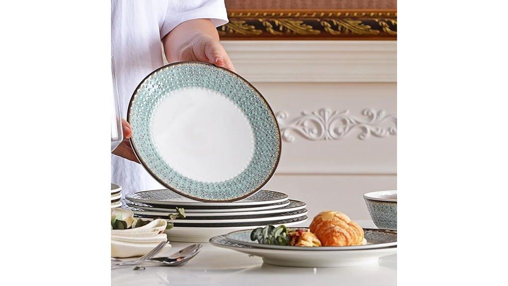 melamine 12 piece plates and bowls