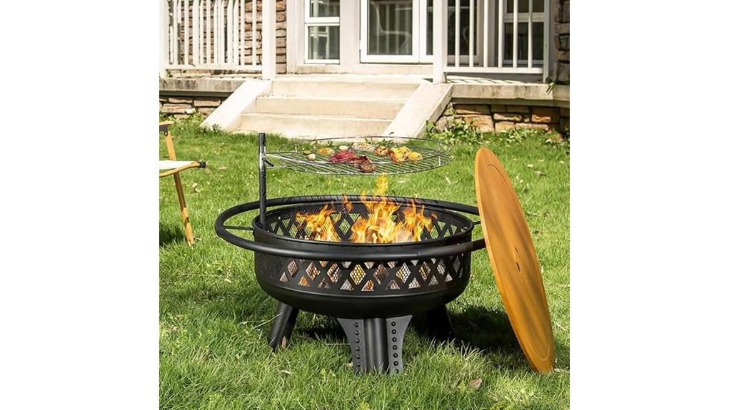 outdoor 32 inch grill firepit