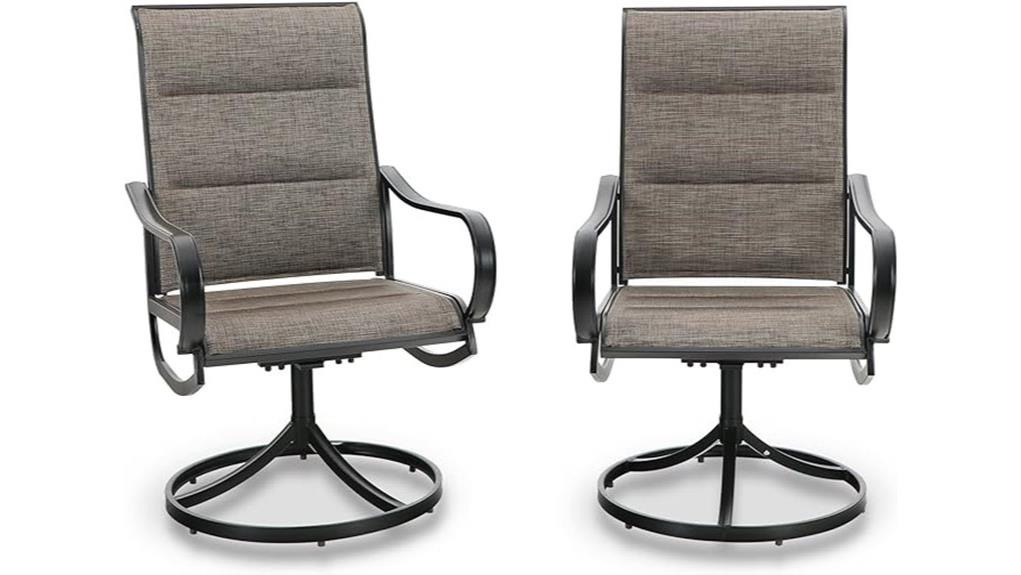 outdoor swivel patio chairs