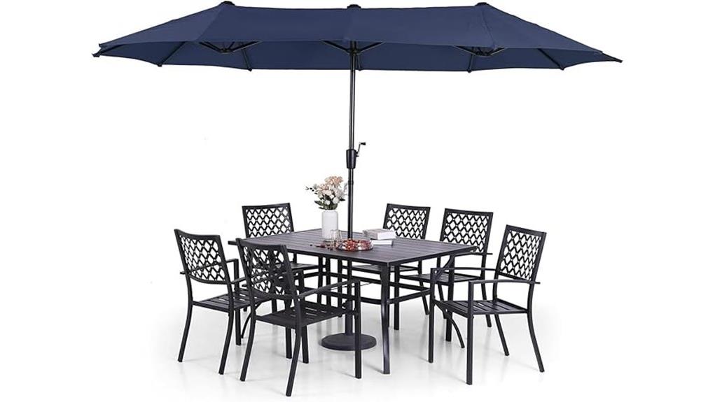 outdoor wicker dining for four