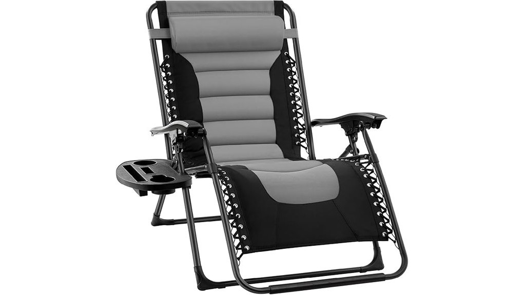 oversized padded zero gravity chair