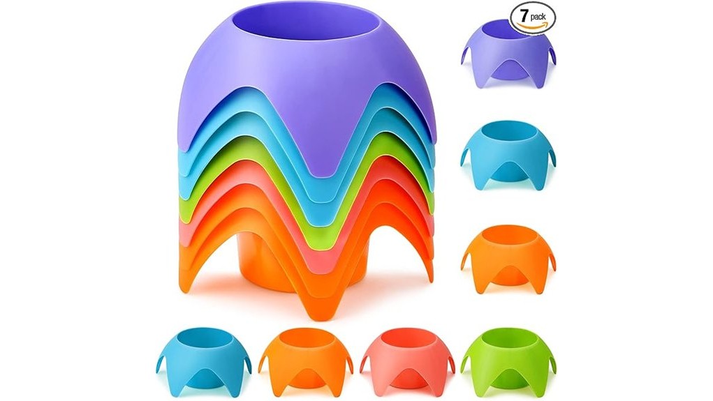 pack of seven beach cupholders