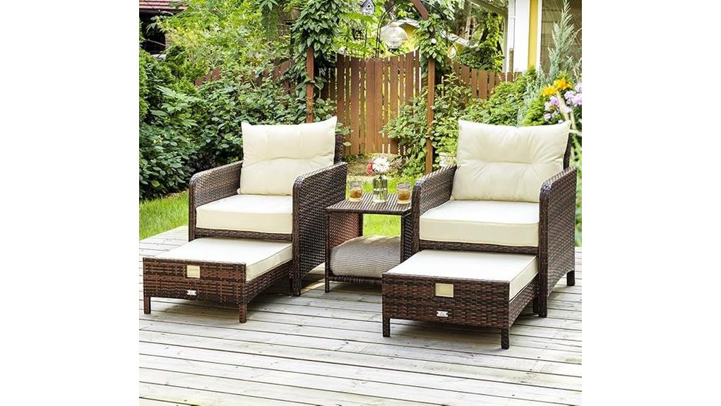 pamapic five piece patio set