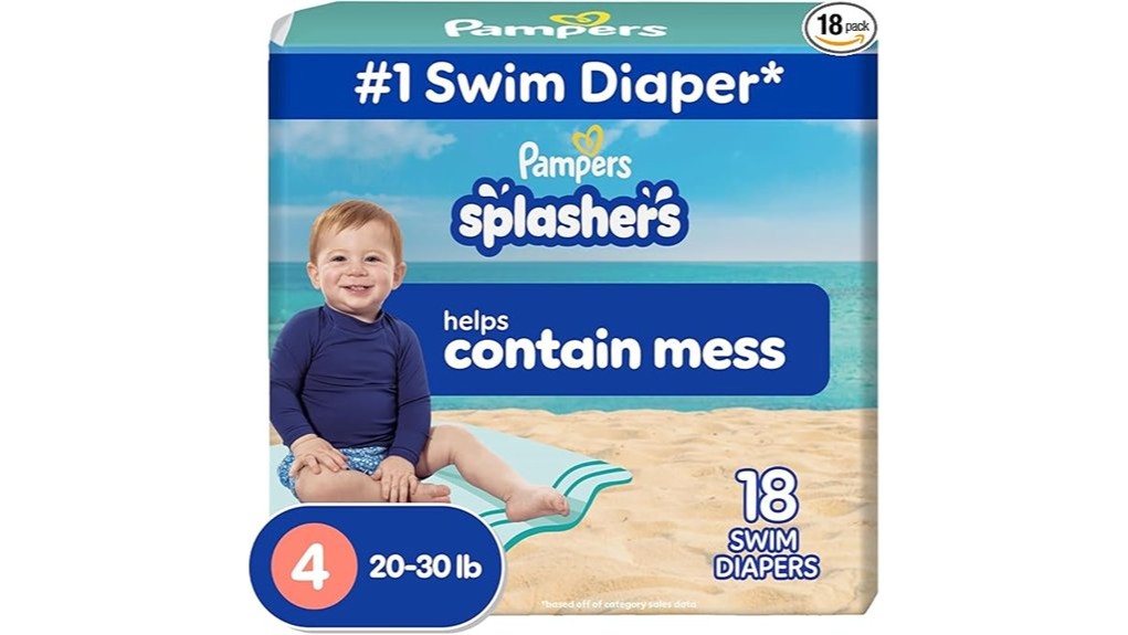 pampers swim diapers splashers size4