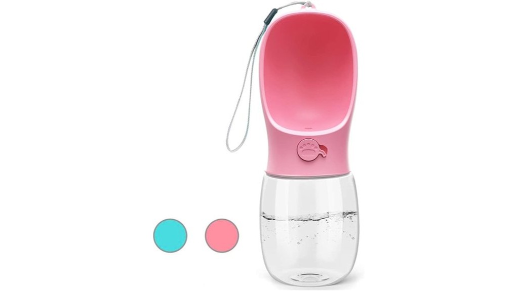 pink 12oz kalimdor dog bottle