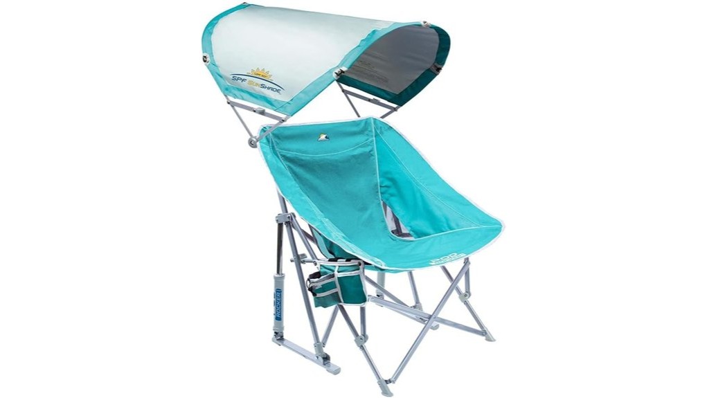 portable cushioned rocking sunchair