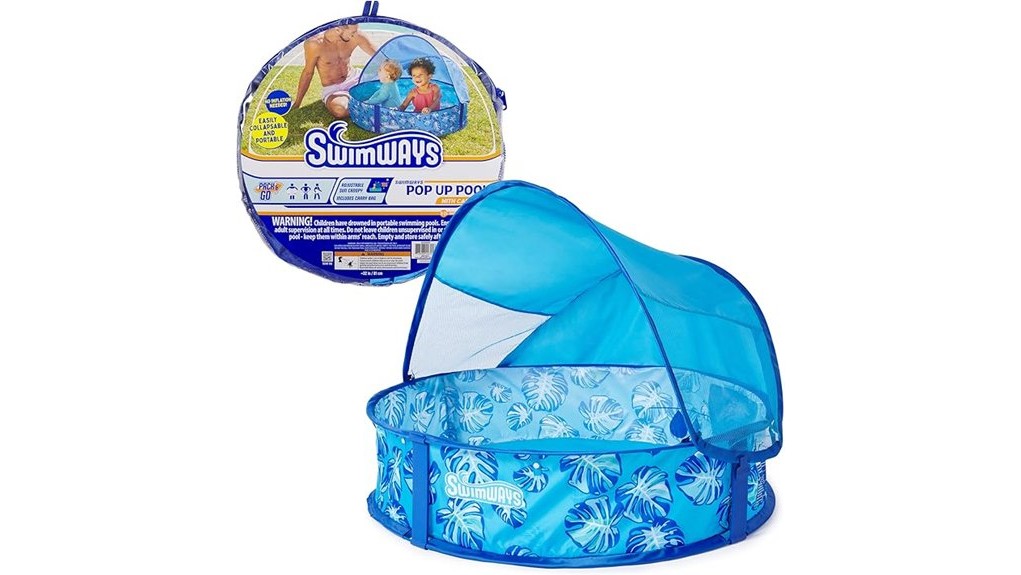 portable pop up above ground pool