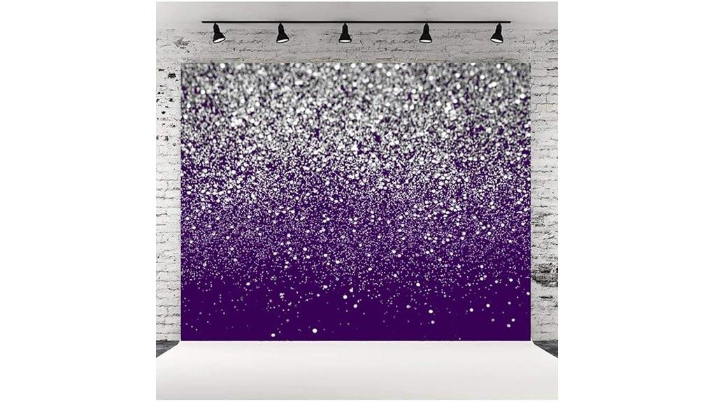 purple silver bokeh glitter backdrop