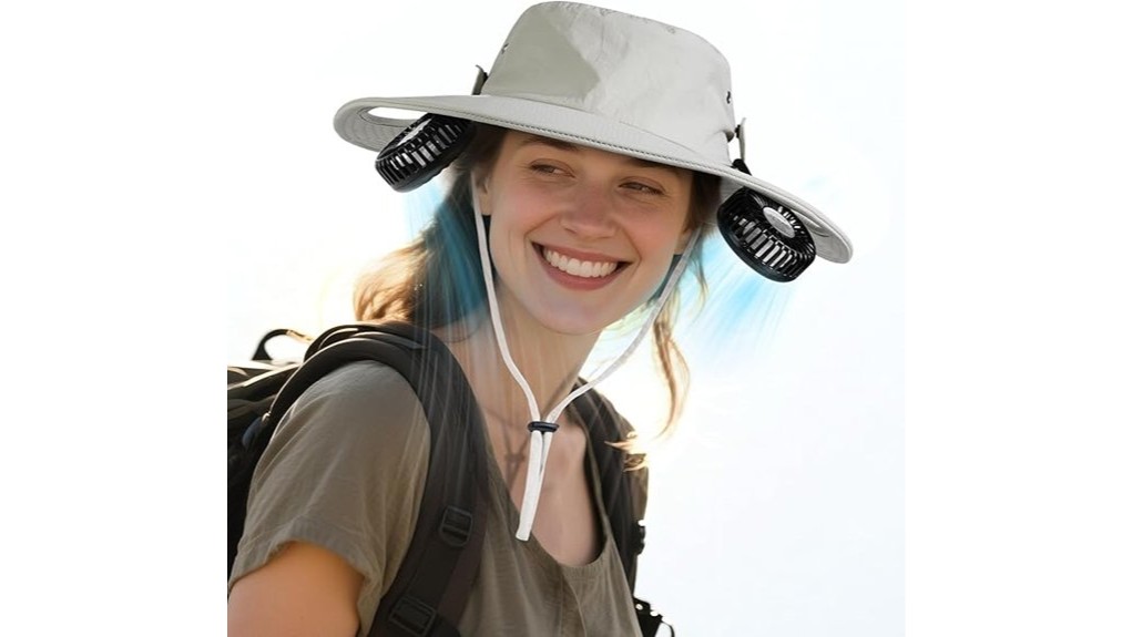 rechargeable fan cooling sunhat