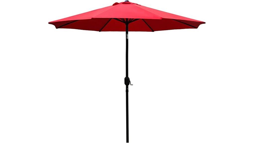red sunnyglade 9 foot umbrella