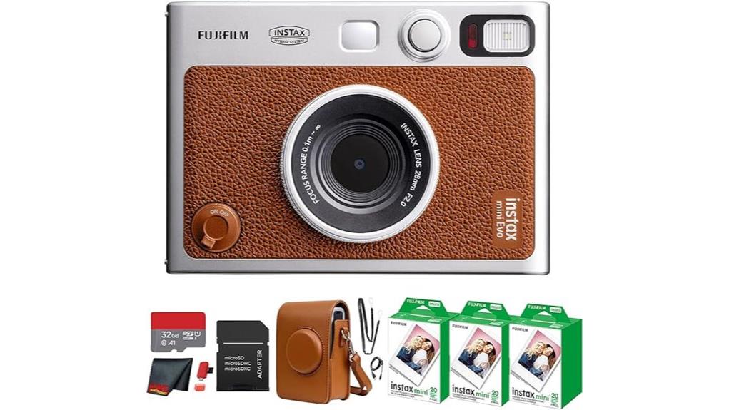 retro modern hybrid instant camera