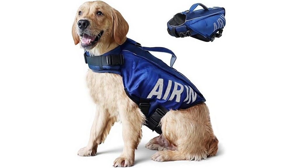 ripstop high visibility dog lifejacket