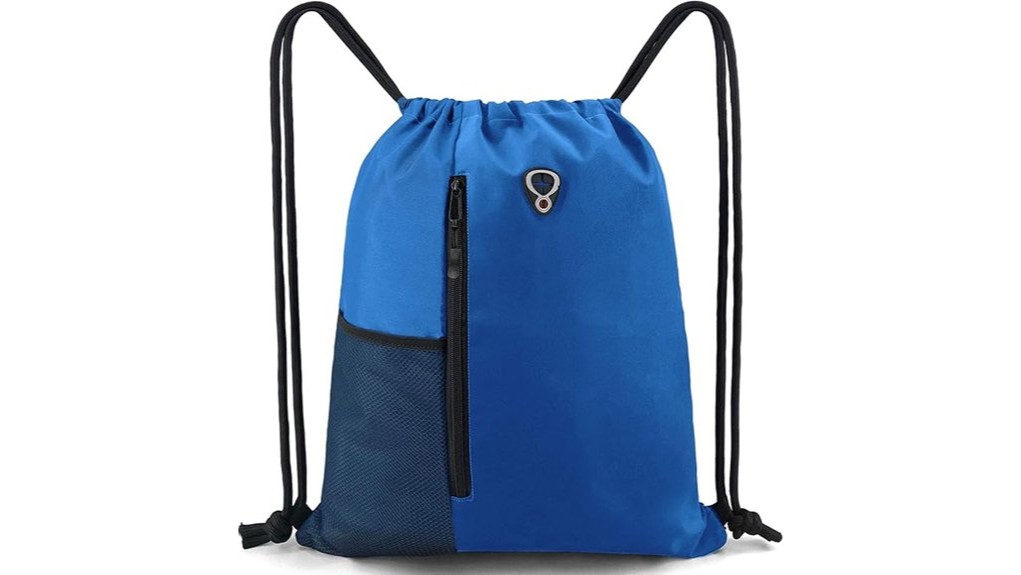 royal blue drawstring backpack