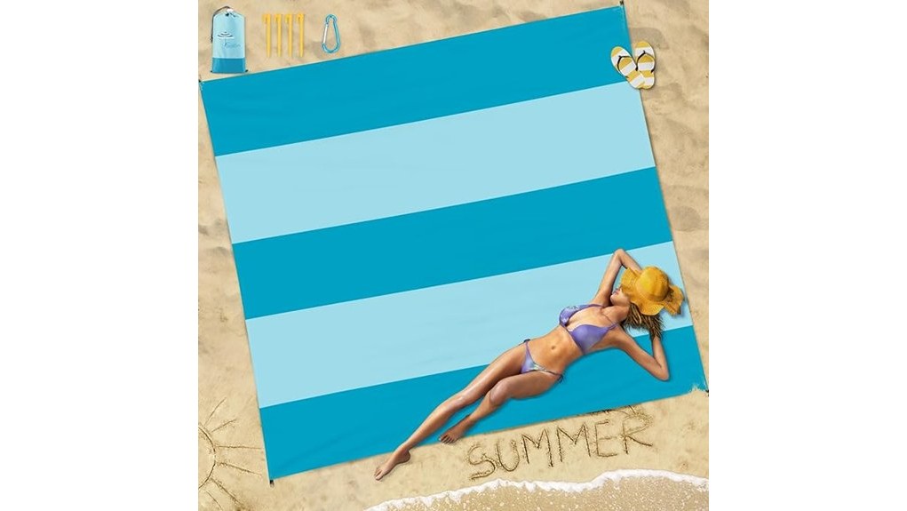 sandproof waterproof beach blanket
