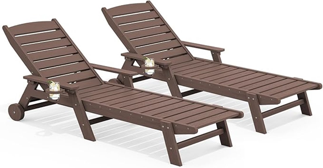 serwall two piece patio chaise