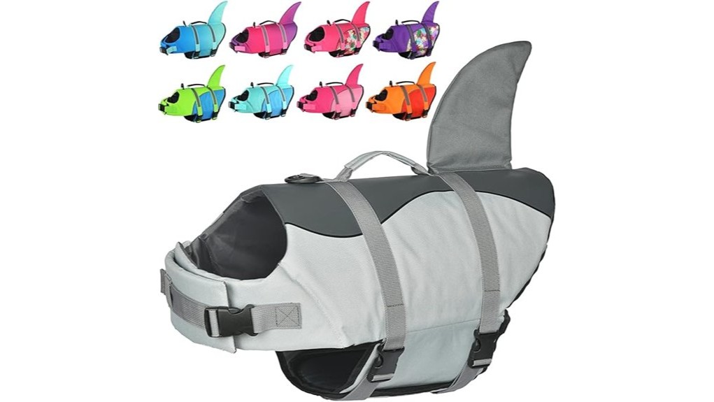 shark themed dog lifejacket