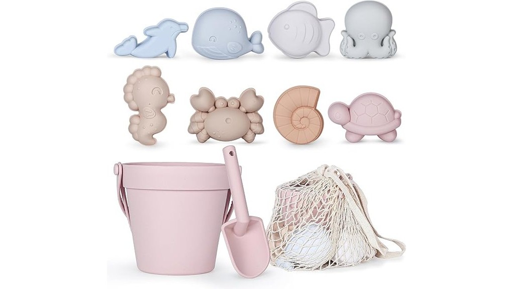 silicone beach toy set