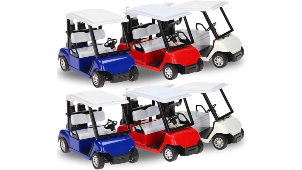 six pack diecast golf carts
