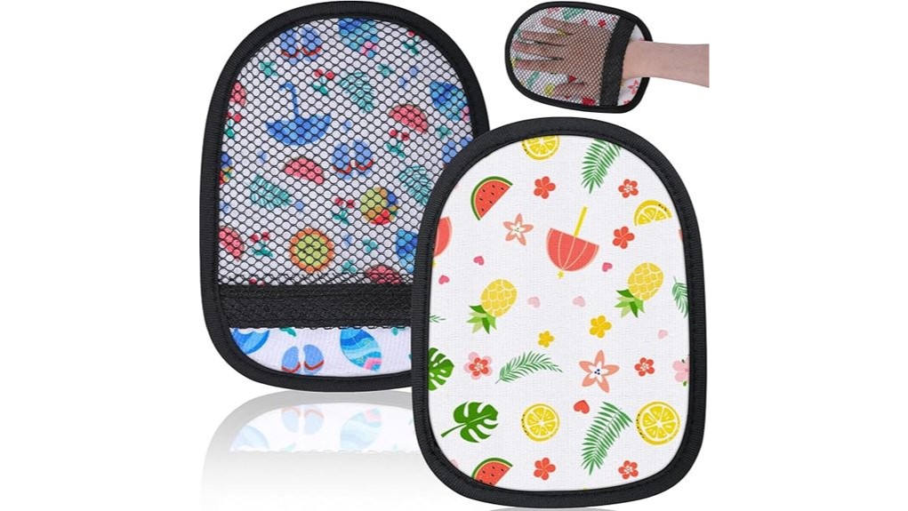 soft sand removing microfiber mitts