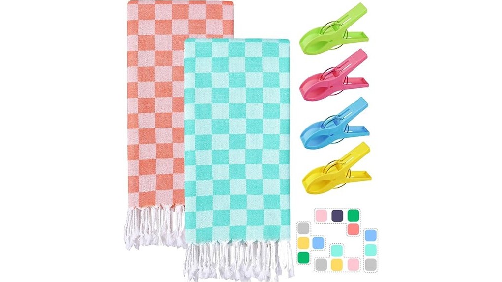 soft vibrant large towels