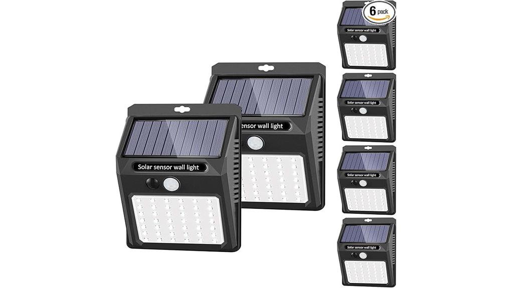 solar outdoor lights 6 pack