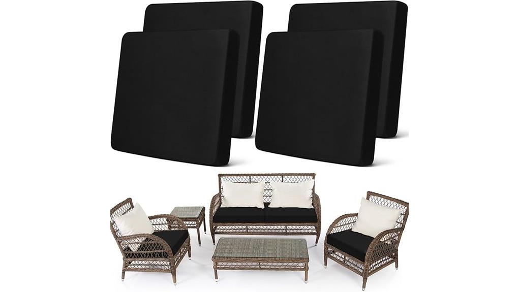 stretch patio cushion covers set