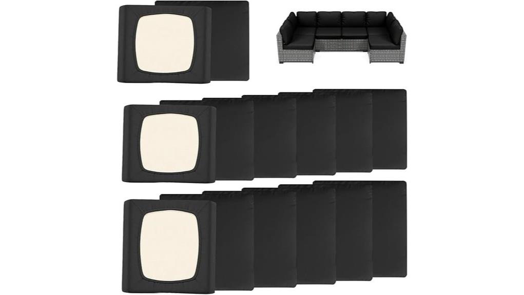 stretchy fitted patio cushion covers