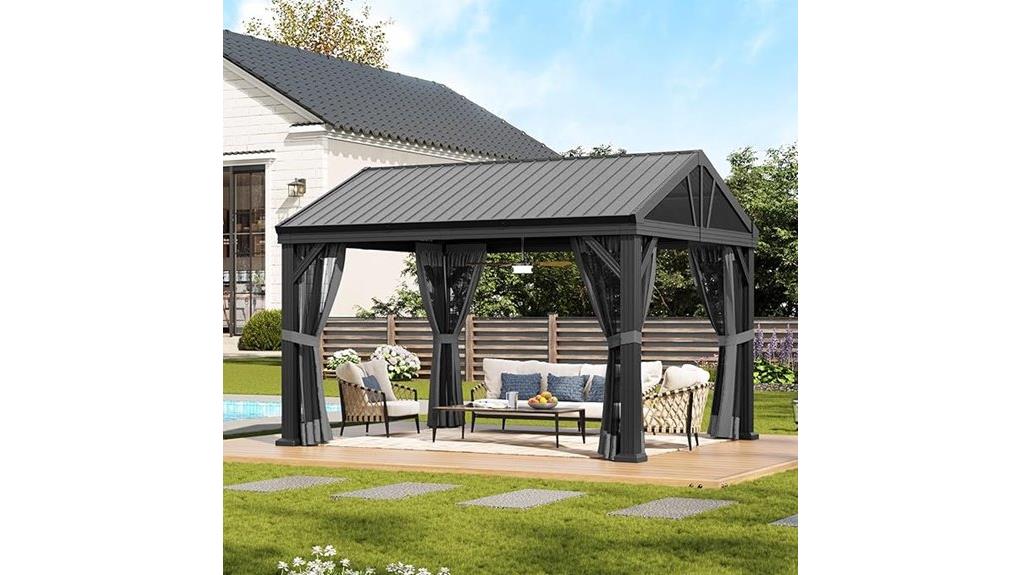sturdy 10x12 hardtop gazebo