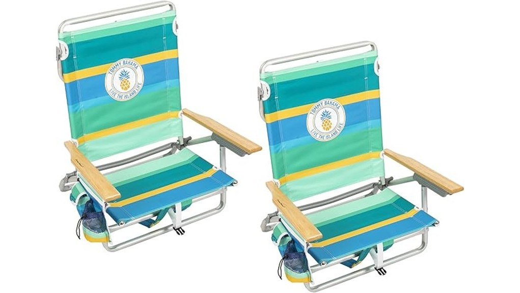 tommy bahama double striped beachchairs