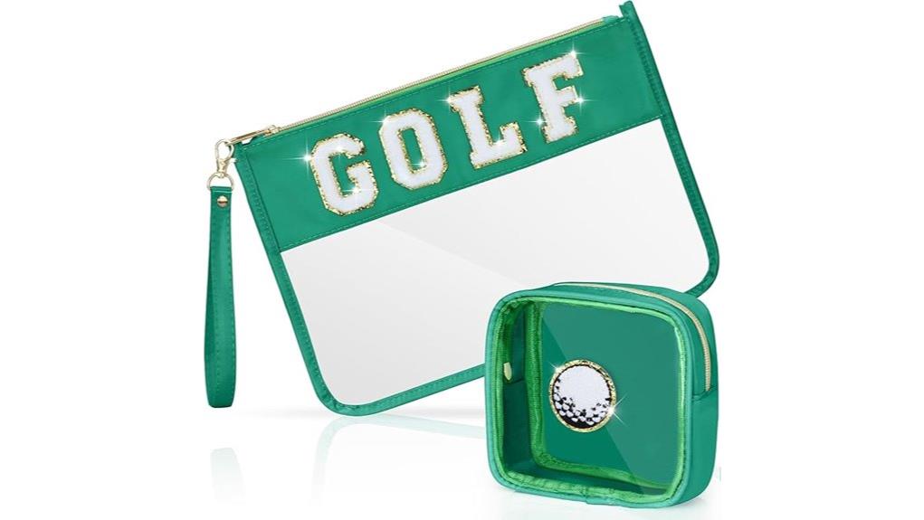 two pack golf cosmetic bags