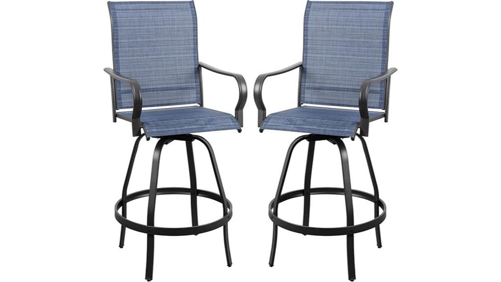 vongrasig swivel patio barchairs
