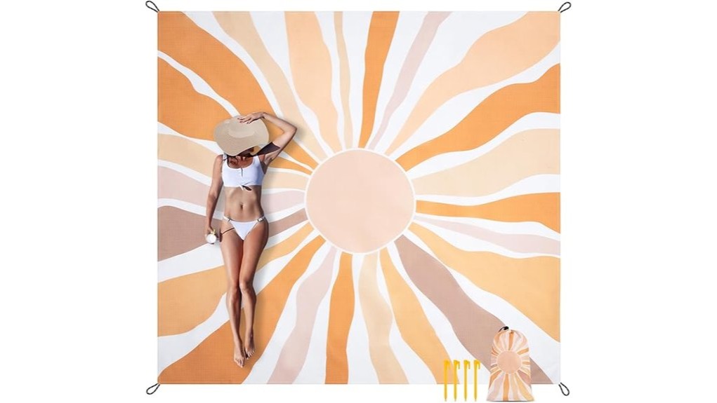 waterproof sandproof portable beach blanket