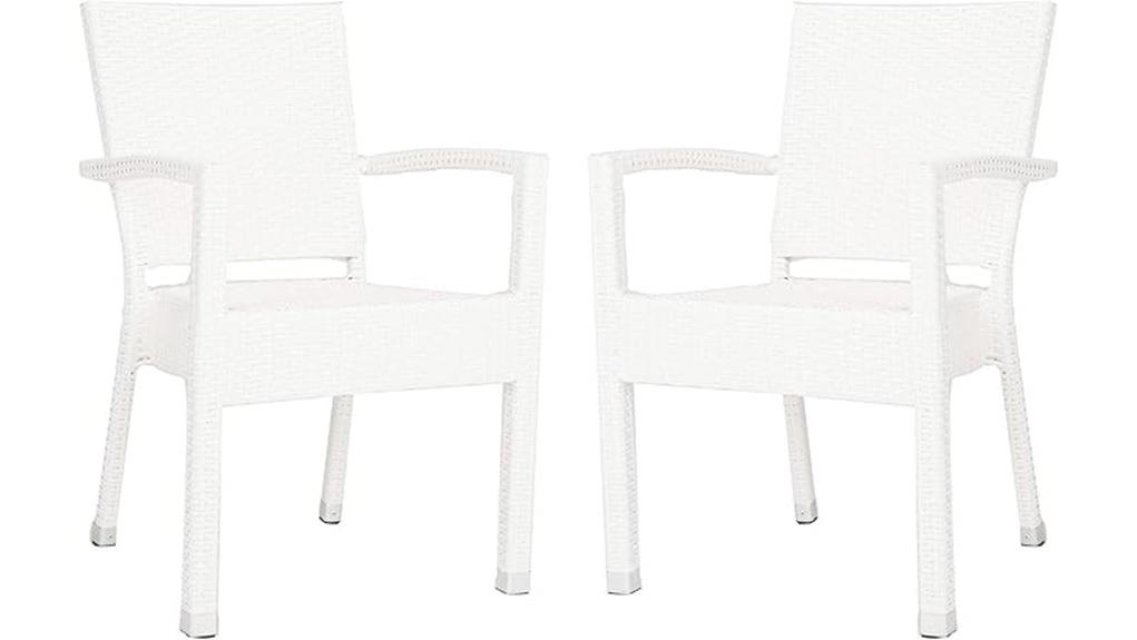 wicker arm chairs review