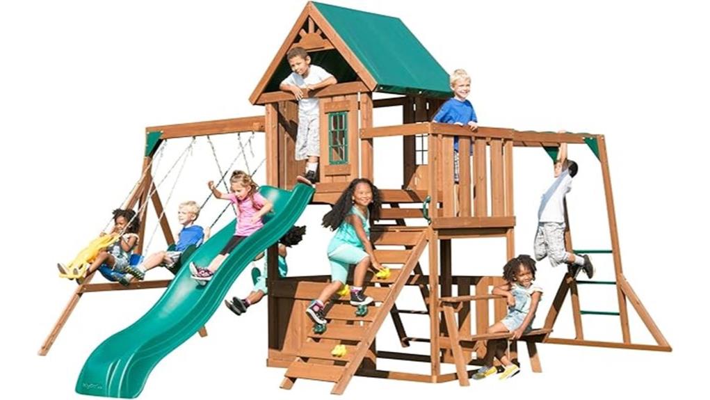 wooden backyard playset review