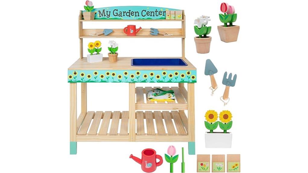 wooden gardening toy review