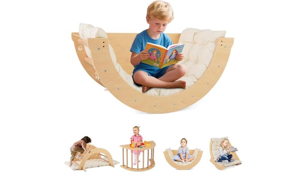 wooden infant arch climber
