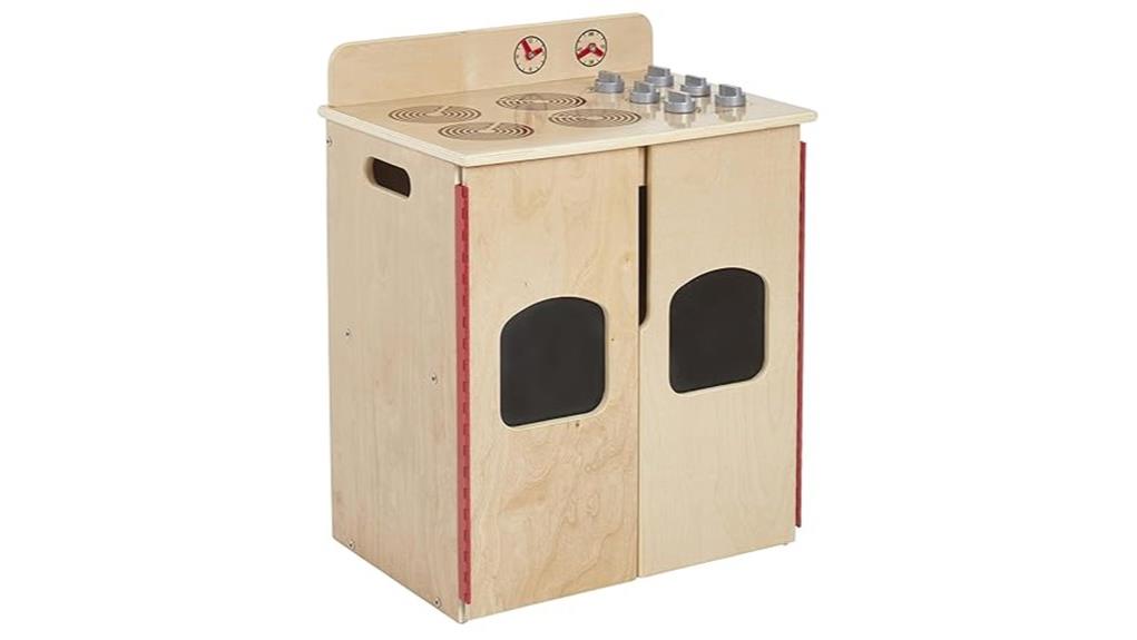 wooden pretend play stove