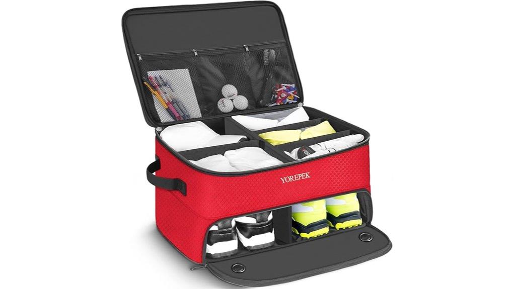 yorepek two layer trunk organizer