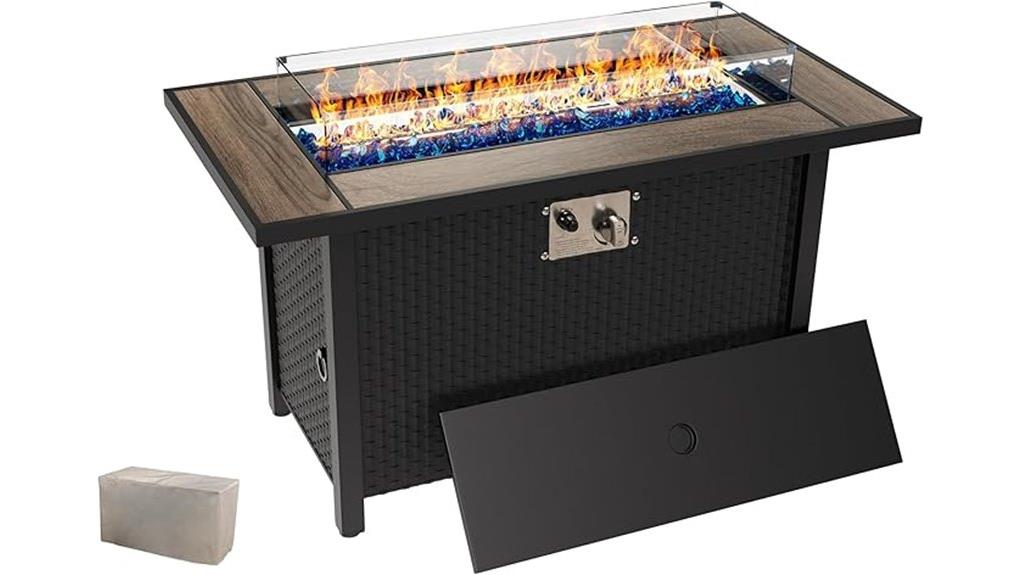 45 inch gas firepit table 45 inch gas firepit table