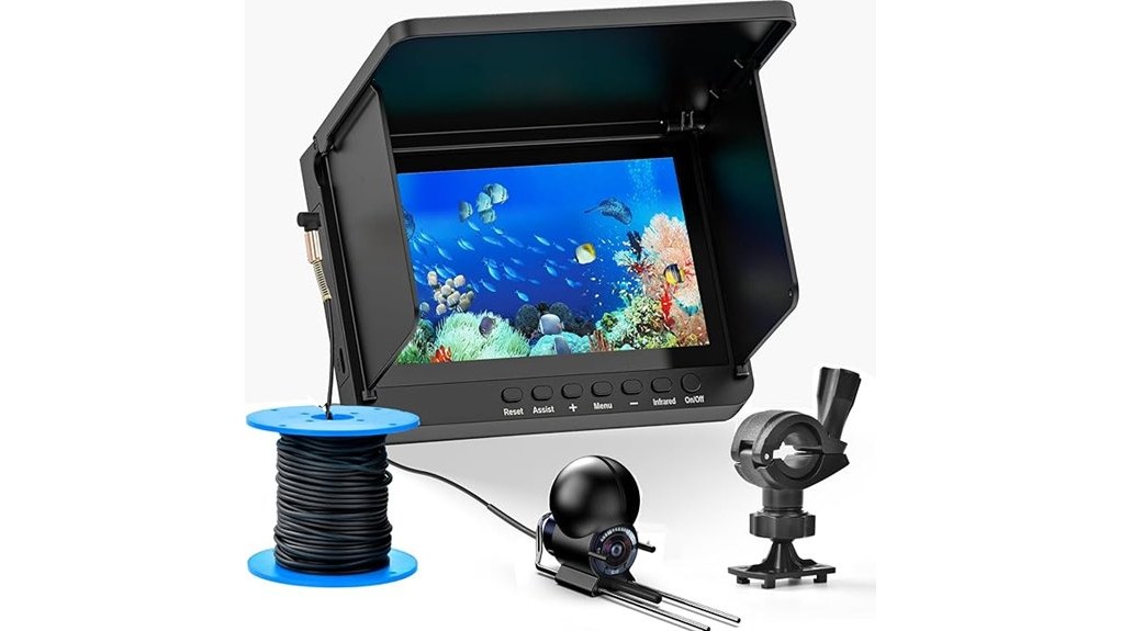 5 inch portable underwater fishfinder